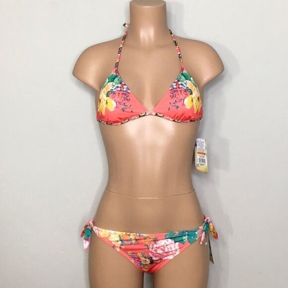 HOBIE FLORAL BIKINI SET. S/L. New - Picture 3 of 11